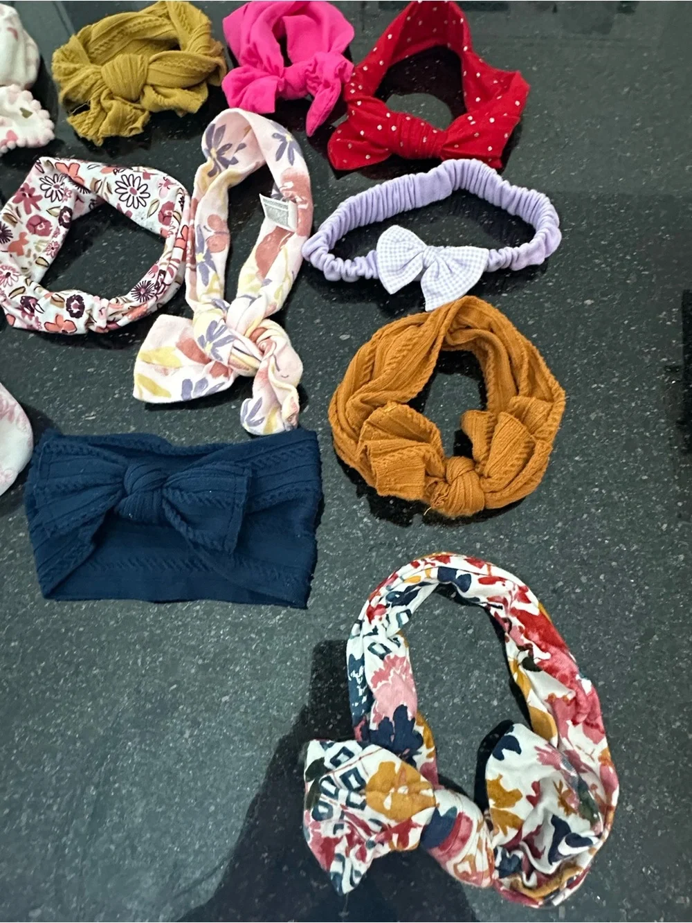 Lots of Baby Girl Headbands Newborn Infant Bow Hair Bands Set